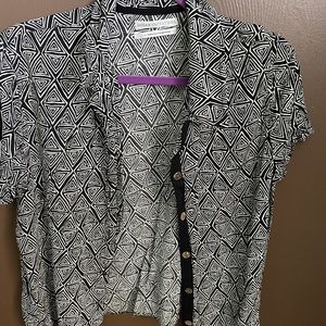Funky button down short sleeve